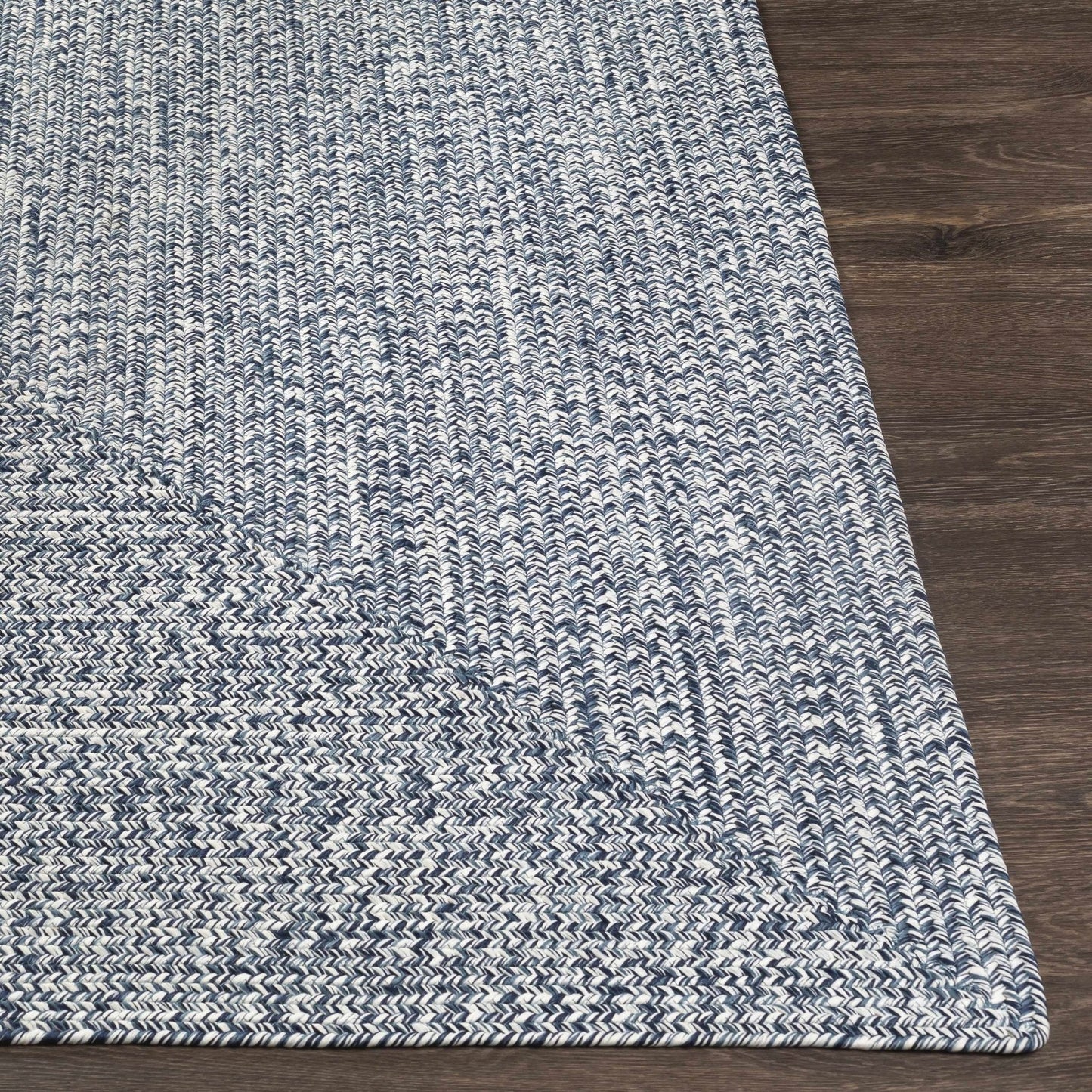 Blue Braided Faux Jute Rug - Quahog Bay Bedding