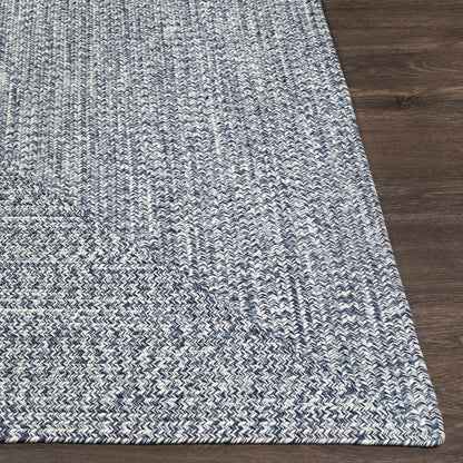 Blue Braided Faux Jute Rug - Quahog Bay Bedding