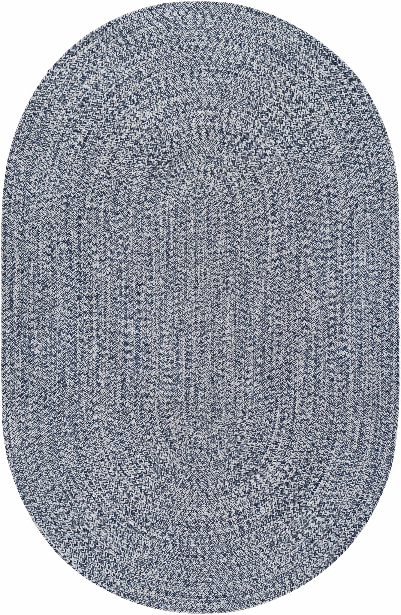 Blue Braided Faux Jute Rug - Quahog Bay Bedding
