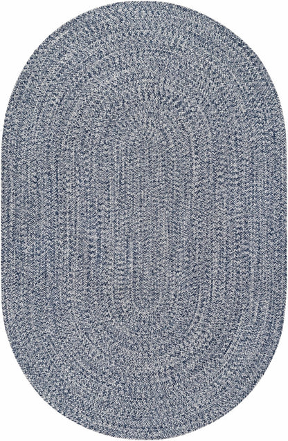 Blue Braided Faux Jute Rug - Quahog Bay Bedding