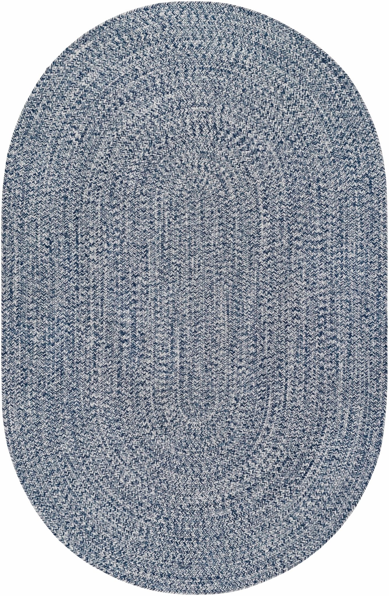 Blue Braided Faux Jute Rug - Quahog Bay Bedding