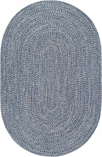 Blue Braided Faux Jute Rug - Quahog Bay Bedding