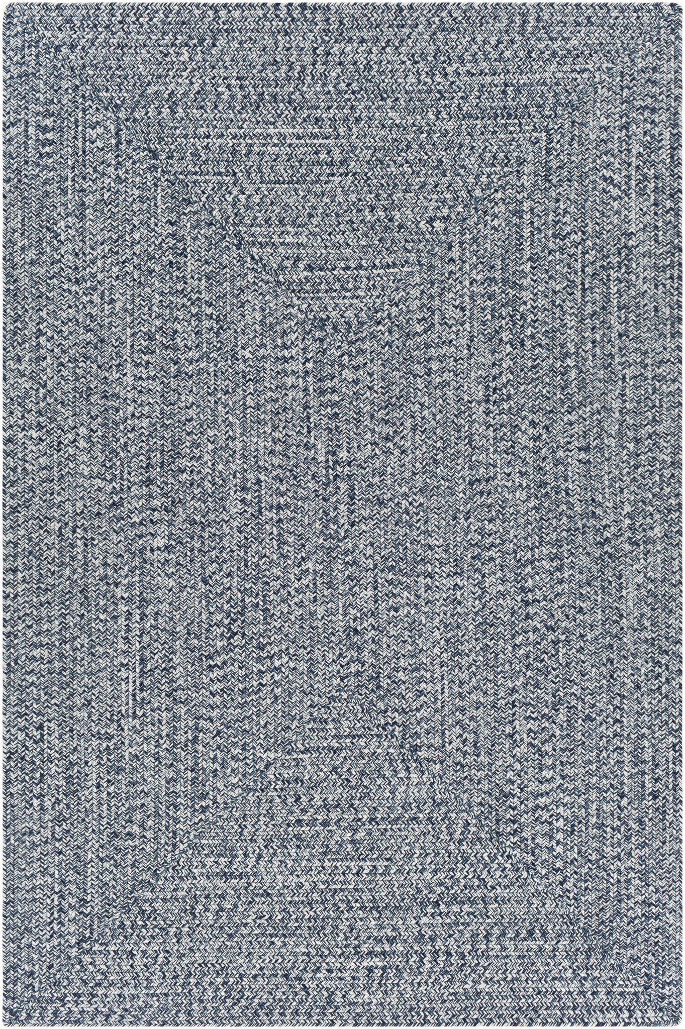Blue Braided Faux Jute Rug - Quahog Bay Bedding