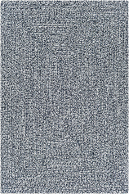 Blue Braided Faux Jute Rug - Quahog Bay Bedding