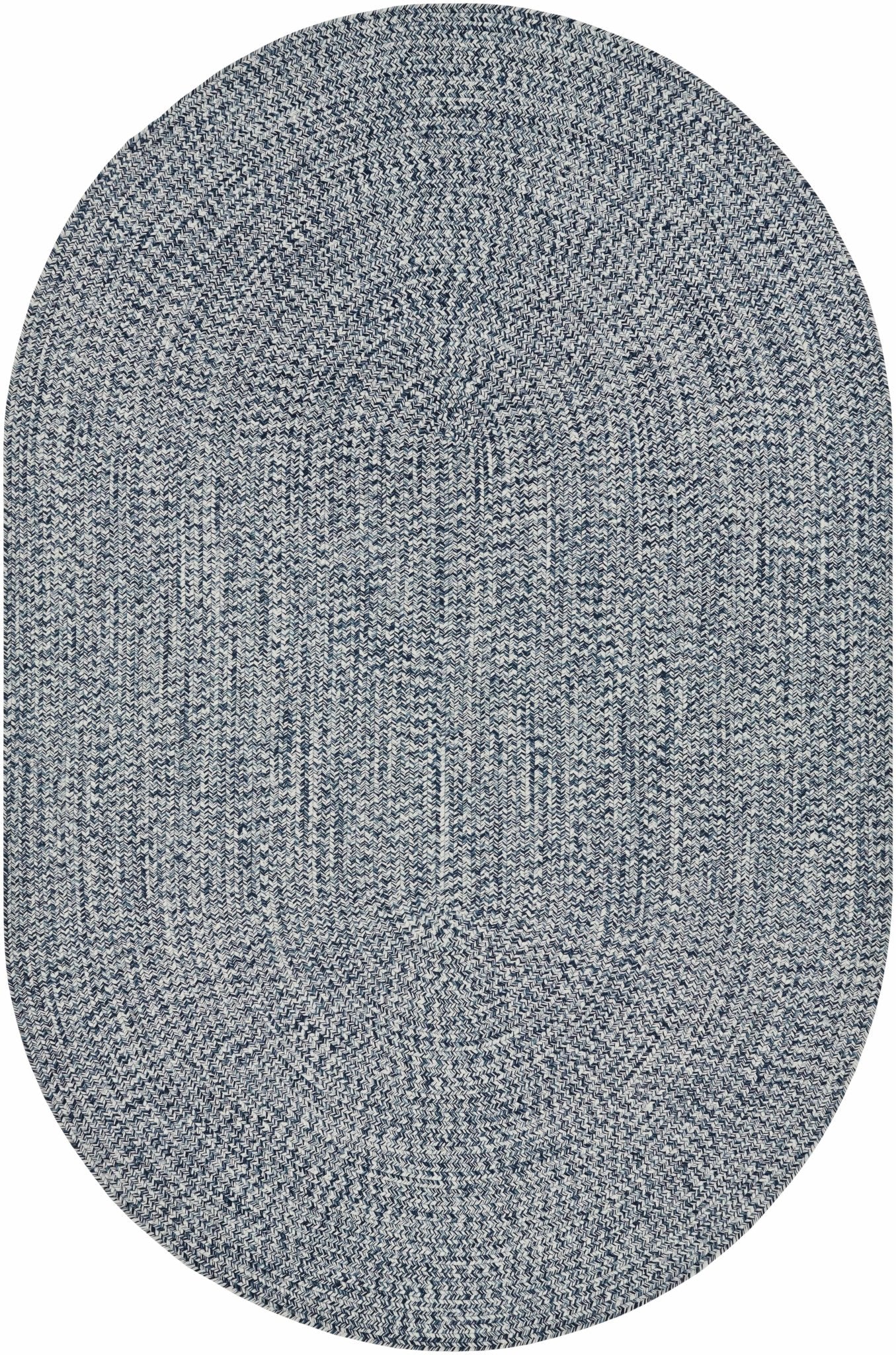 Blue Braided Faux Jute Rug - Quahog Bay Bedding