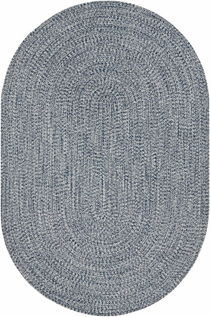 Blue Braided Faux Jute Rug - Quahog Bay Bedding