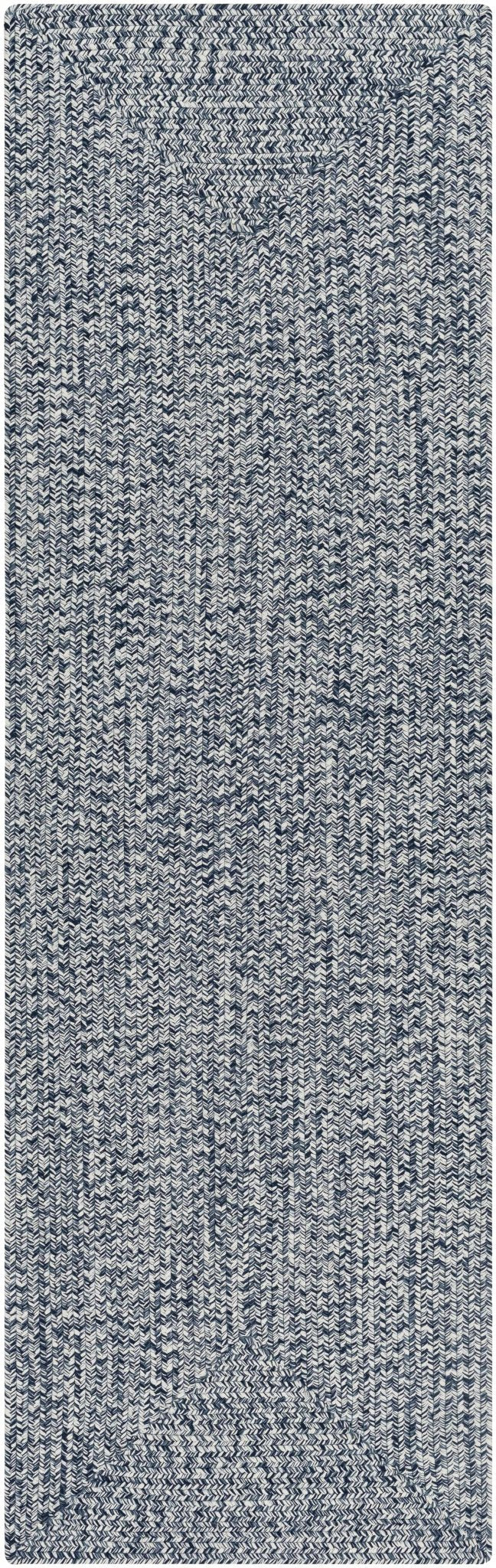 Blue Braided Faux Jute Rug - Quahog Bay Bedding