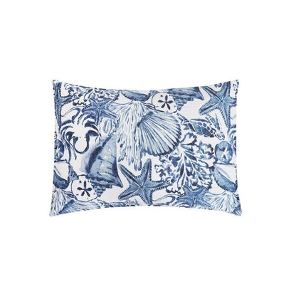 Blue Coast Shells Coastal Quilt Set- Coastal Quilt Set - Quahog Bay Bedding