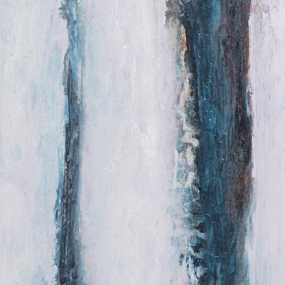 Blue Drift Abstract 5 - piece Gallery Framed Canvas - Coastal Wall Decor - Quahog Bay Bedding