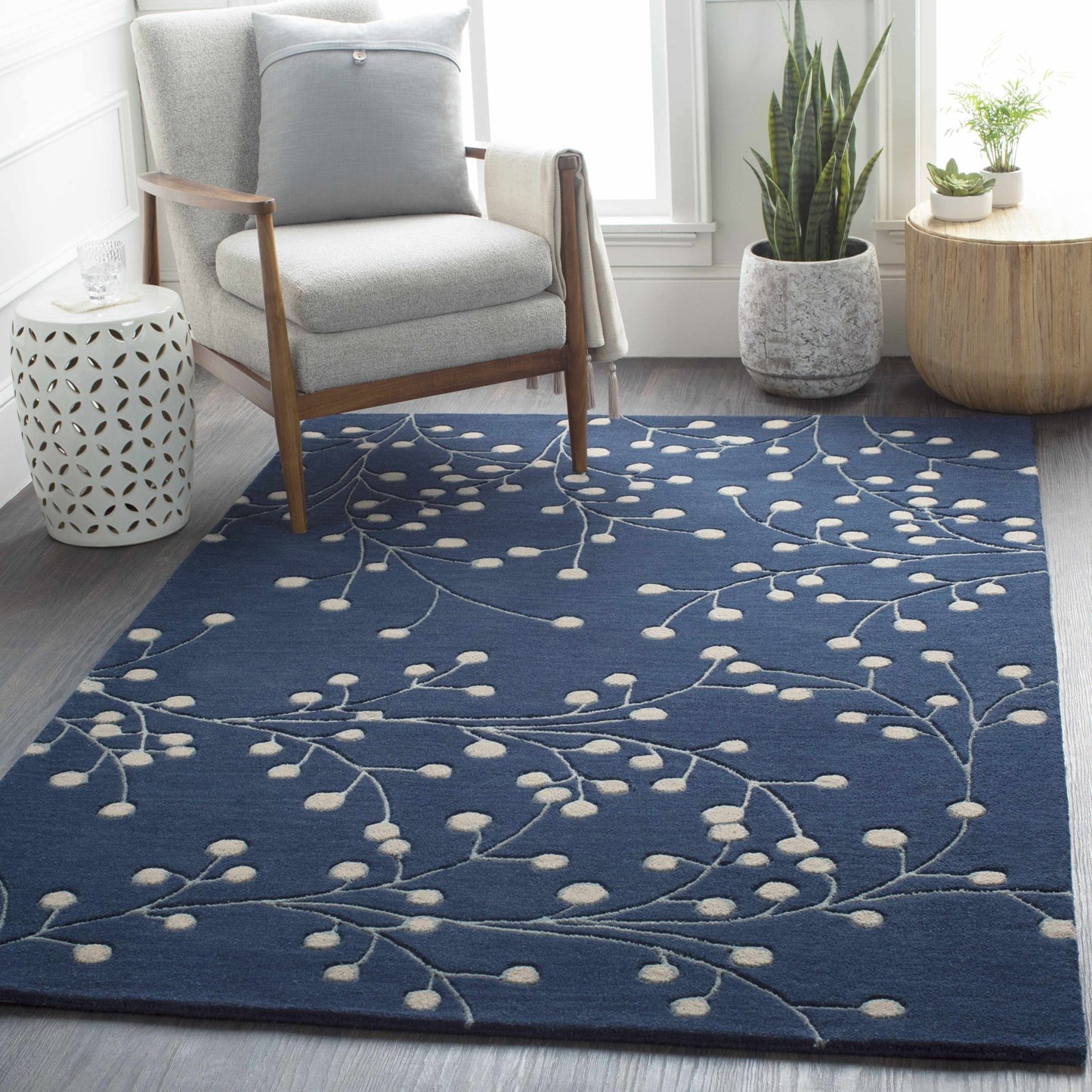 Blue Elsu Area Rug - Quahog Bay Bedding