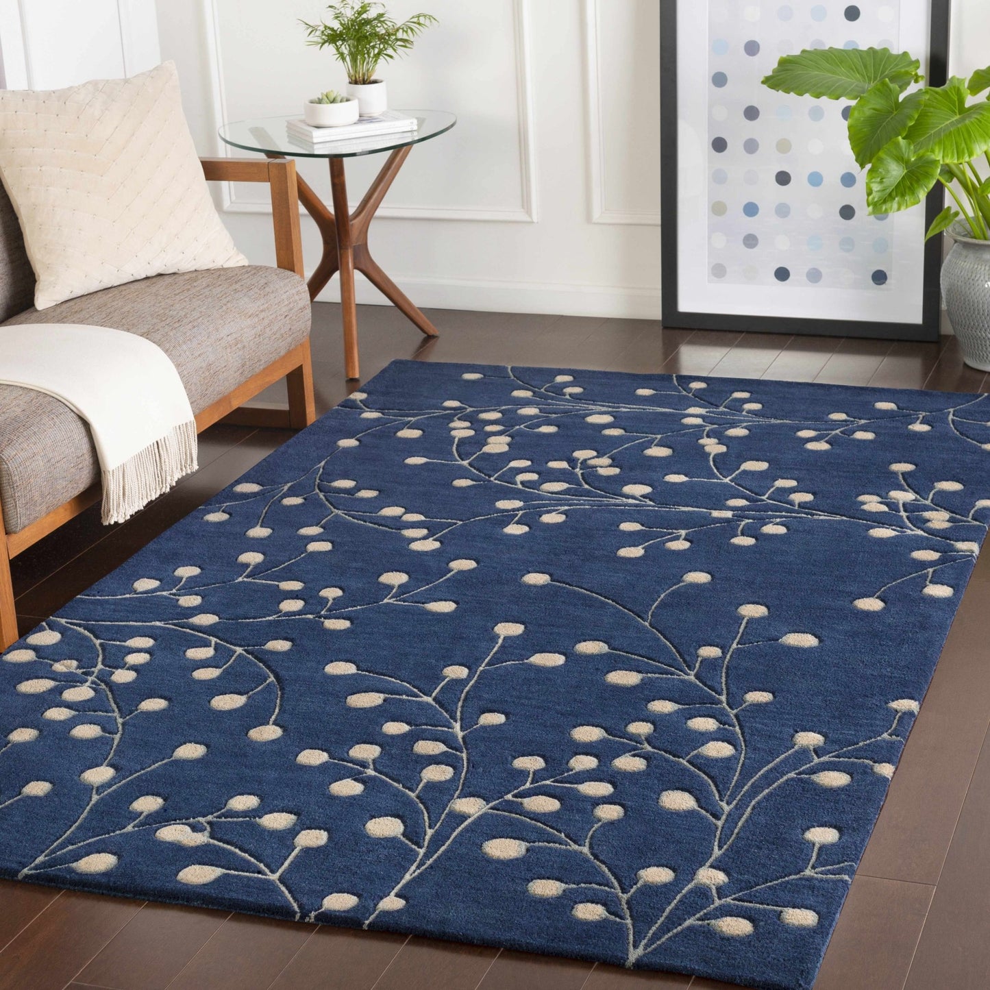 Blue Elsu Area Rug - Quahog Bay Bedding