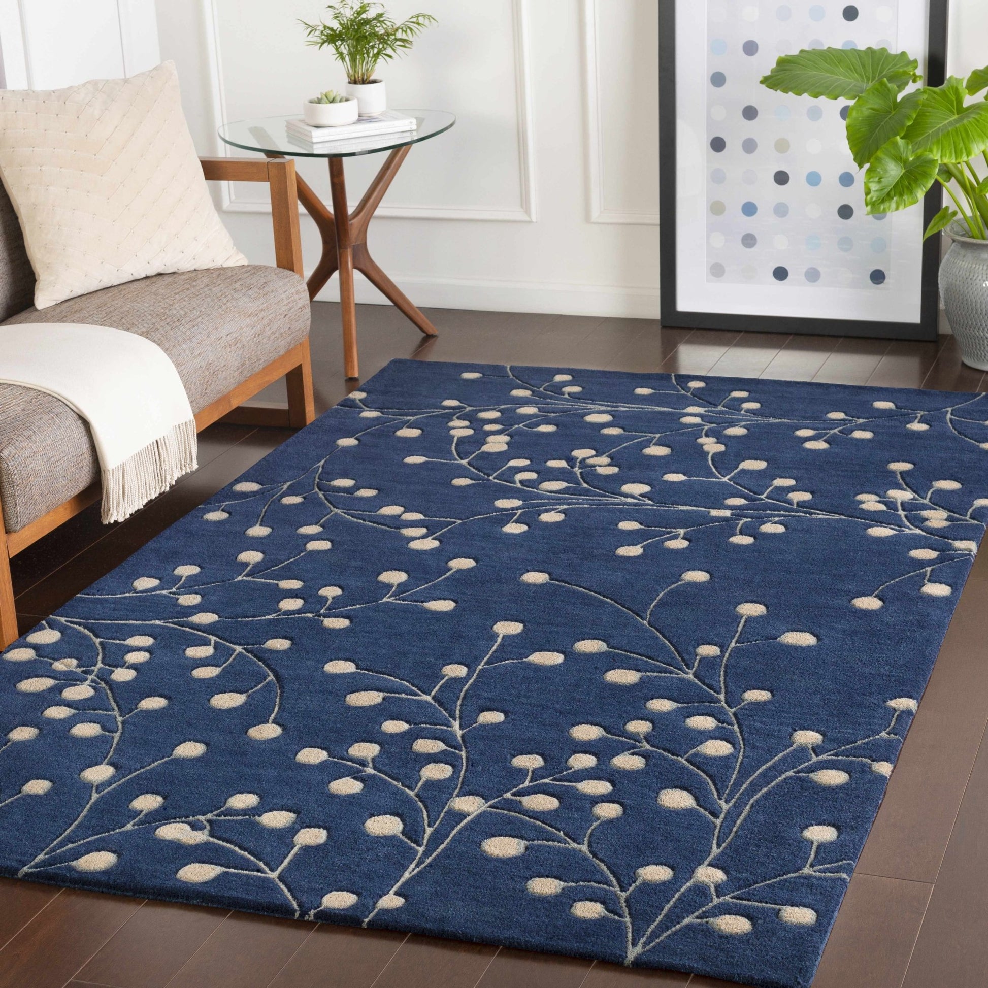 Blue Elsu Area Rug - Quahog Bay Bedding