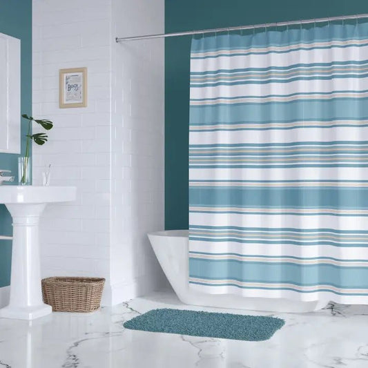 Blue Maui Shower Curtain - Coastal Shower Curtains - Quahog Bay Bedding