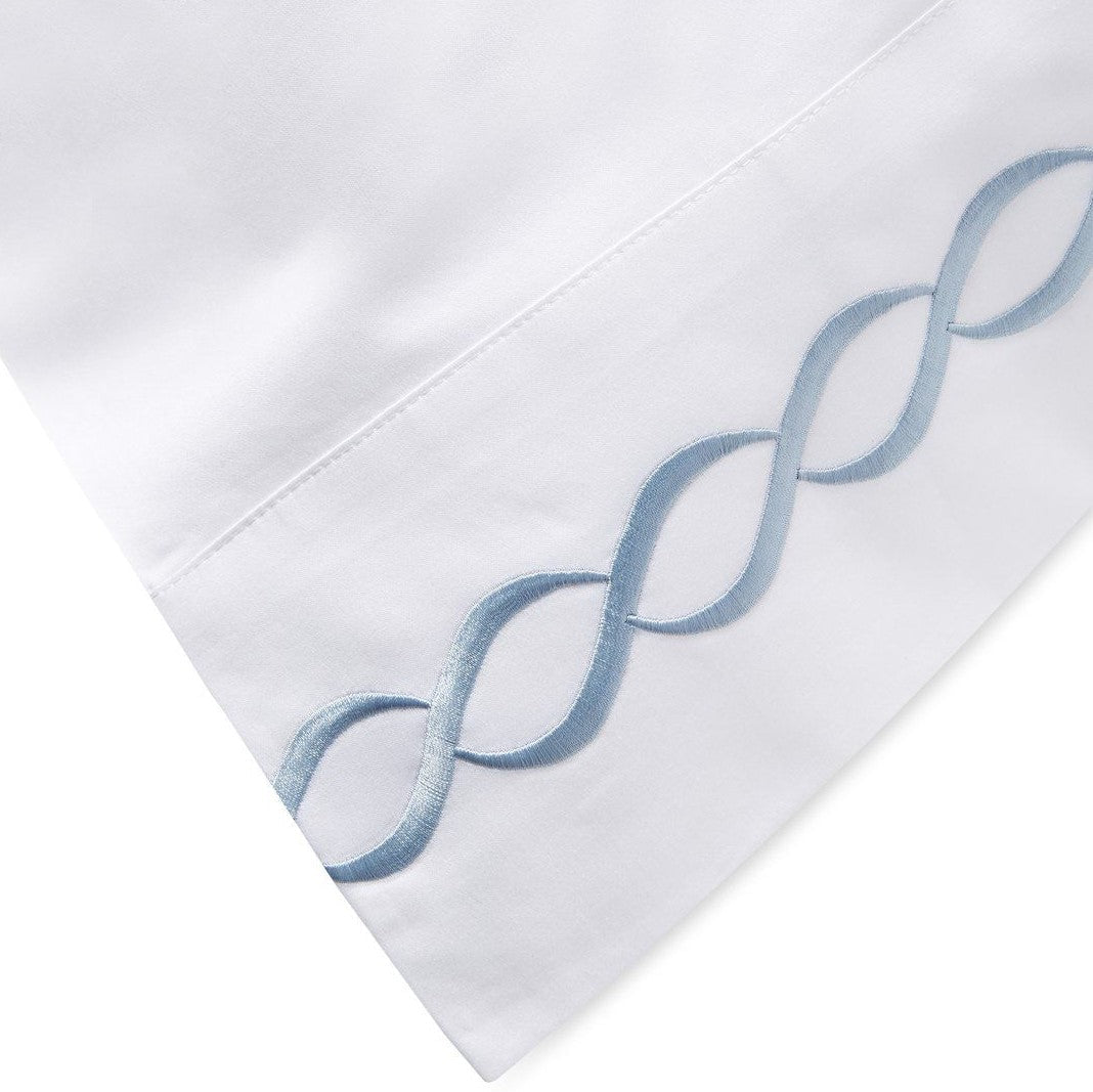 Luxury Coastal And Nautical 600TC 100% Cotton Rope Embroidered Sheet Set