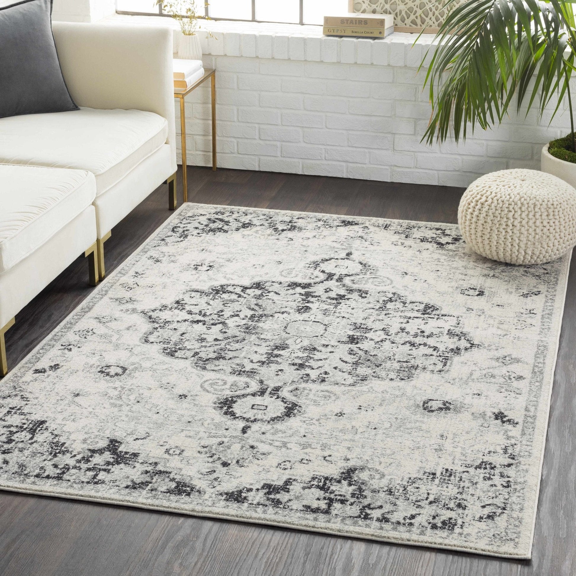 Bodrum Gray Area Rug - Quahog Bay Bedding