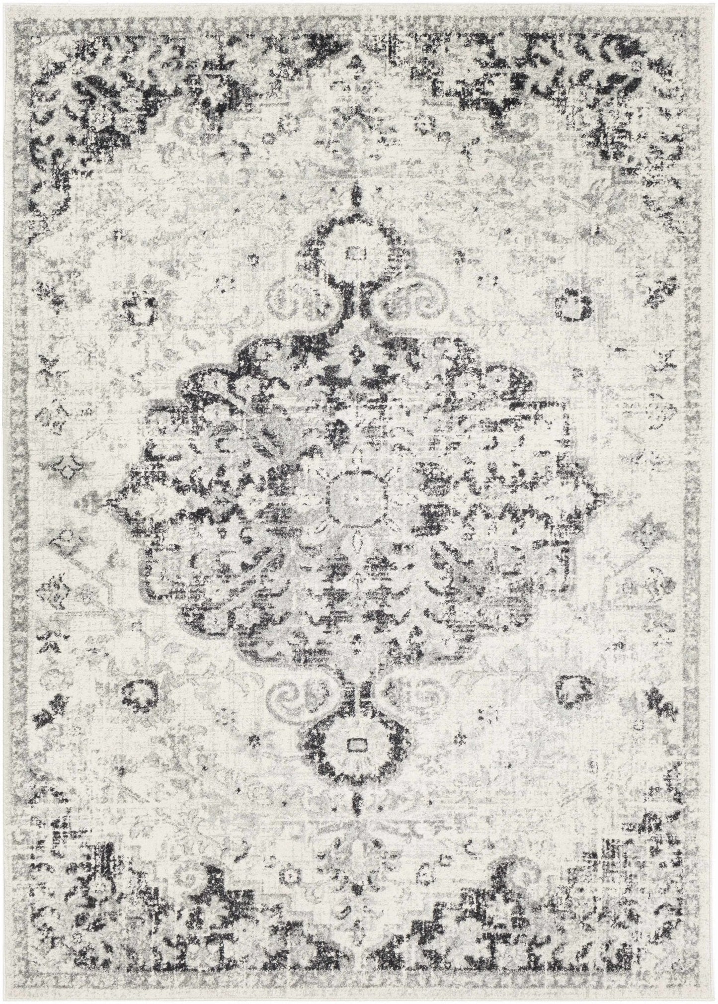 Bodrum Gray Area Rug - Quahog Bay Bedding