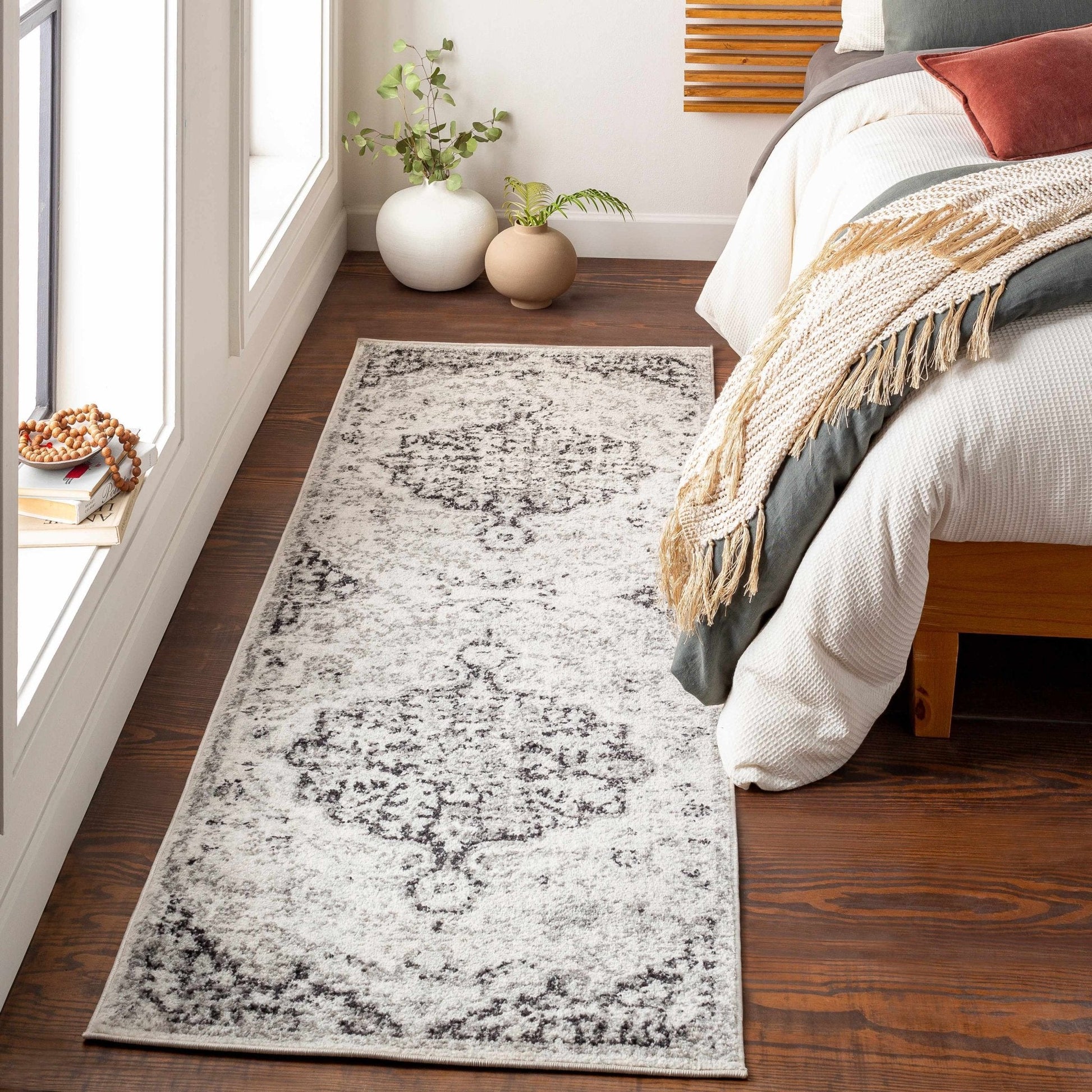 Bodrum Gray Area Rug - Quahog Bay Bedding