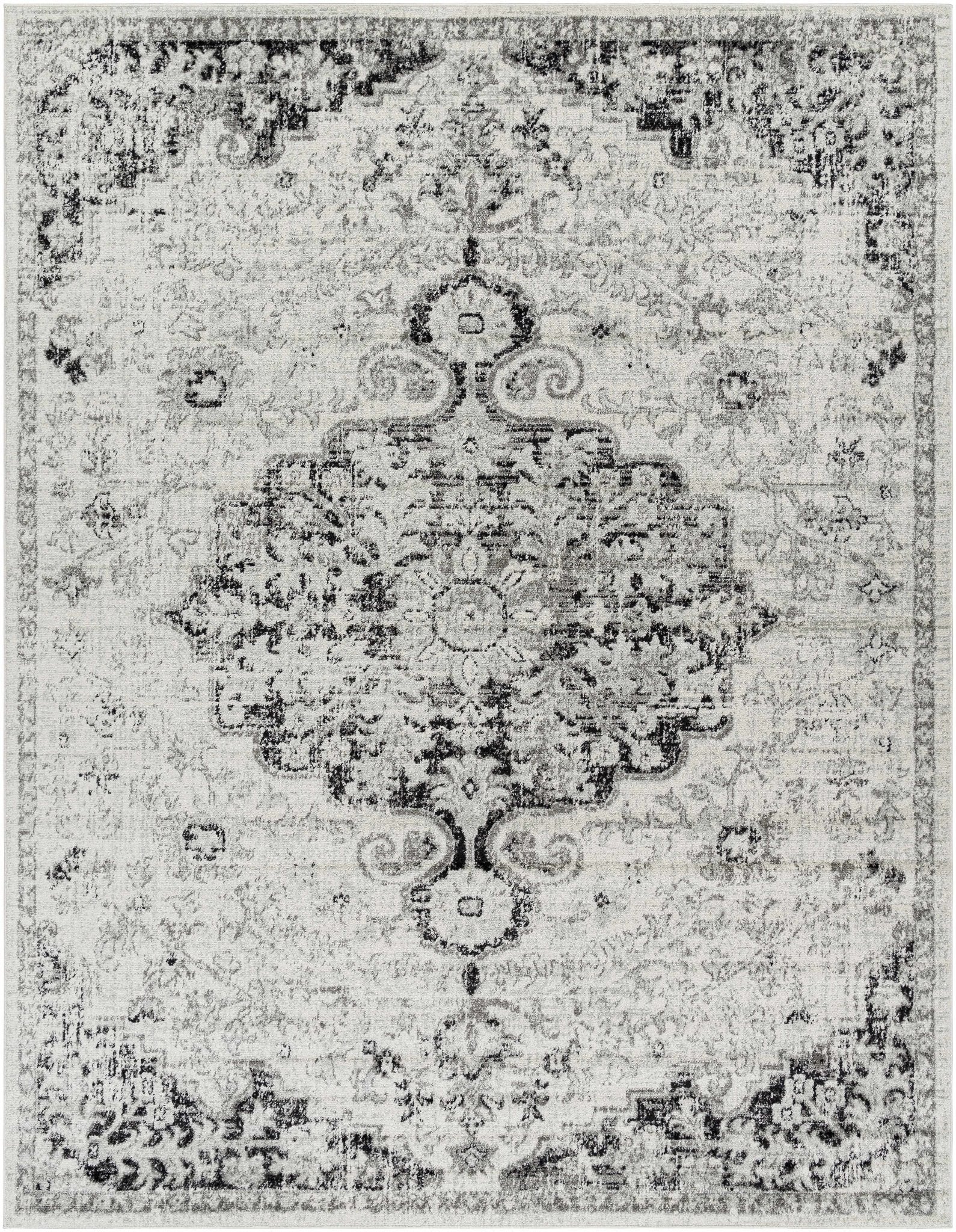 Bodrum Gray Area Rug - Quahog Bay Bedding