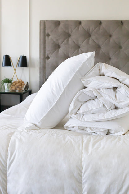 Bohemia Pillow - Luxury American Made Egyptian Cotton Goose Down - Quahog Bay Bedding