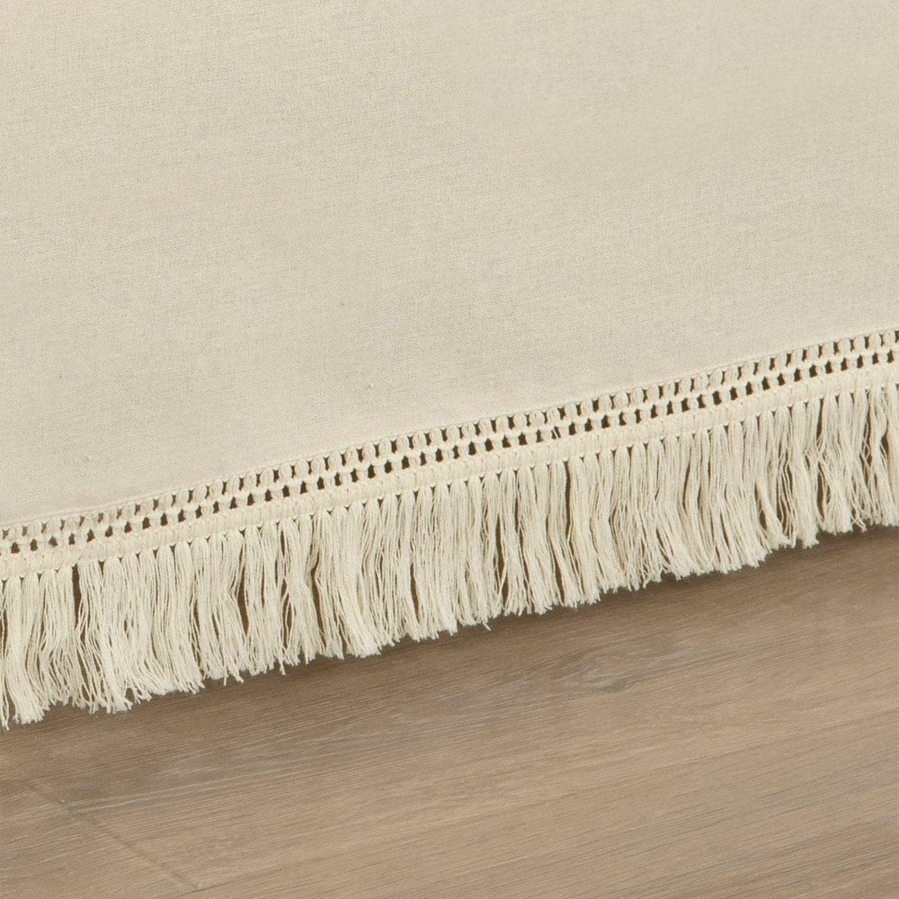 Boho Fringe 15-Inch Tailored Drop Easy Fit Bed Skirt - Quahog Bay Bedding