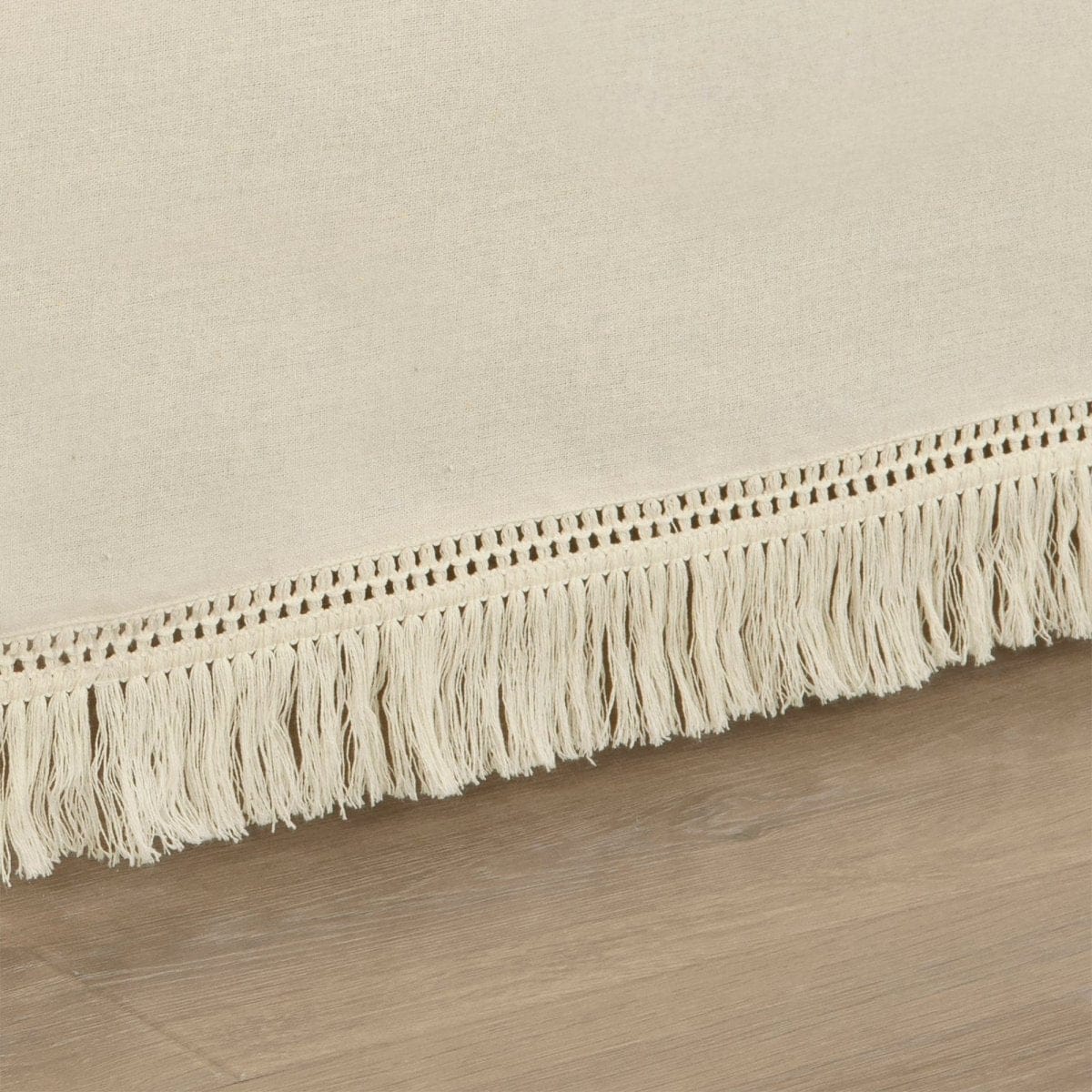 Boho Fringe 15-Inch Tailored Drop Easy Fit Bed Skirt - Quahog Bay Bedding