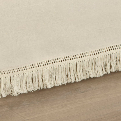 Boho Fringe 15-Inch Tailored Drop Easy Fit Bed Skirt - Quahog Bay Bedding