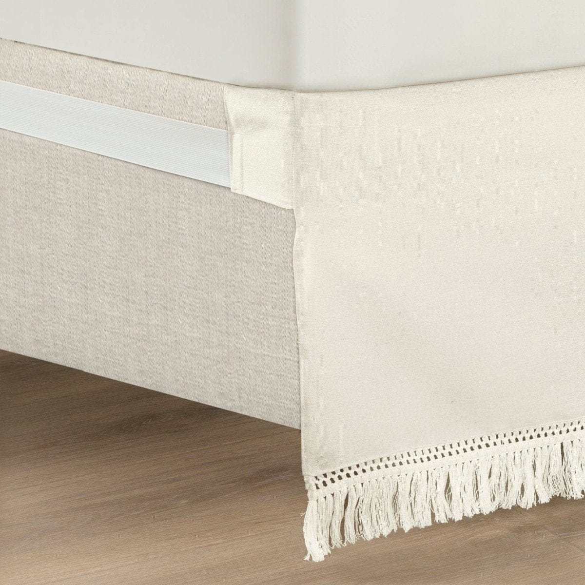 Boho Fringe 15-Inch Tailored Drop Easy Fit Bed Skirt - Quahog Bay Bedding