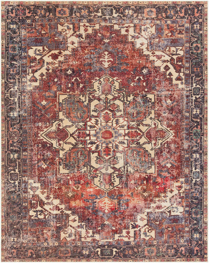 Bondville Vintage Flat Pile Washable Rug