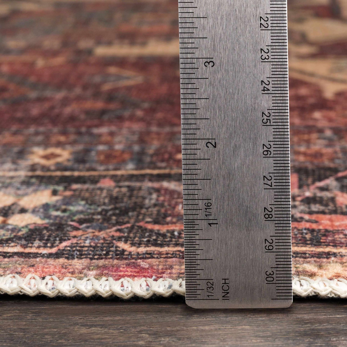 Bondville Vintage Flat Pile Washable Rug
