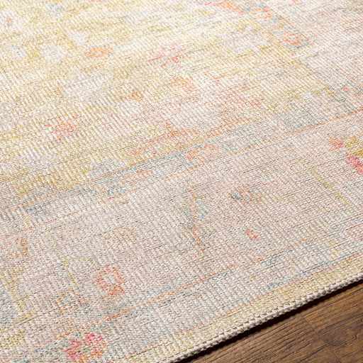 Bozkurt Vintage Flat Pile Washable Rug