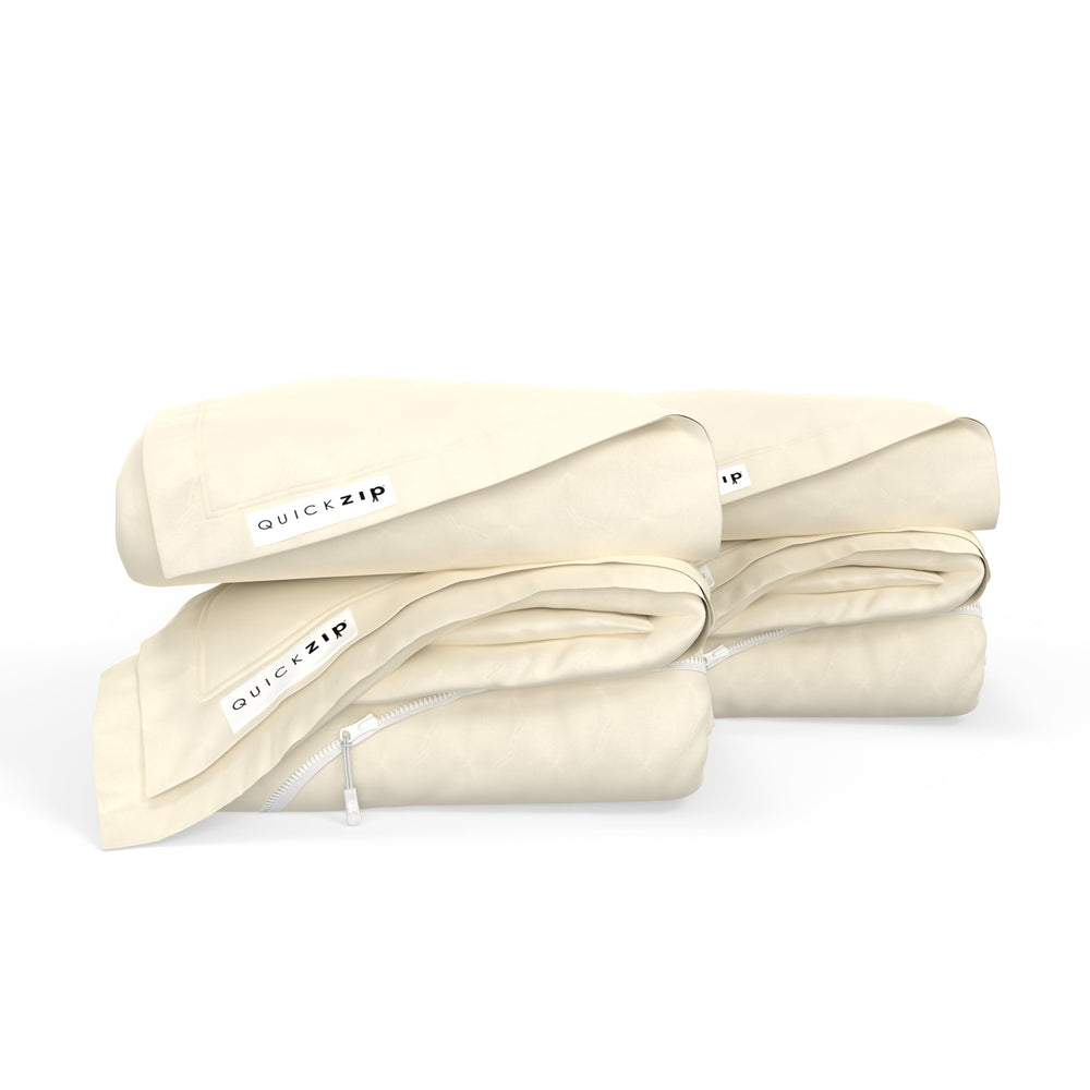 QuickZip Fitted Plus Spare Bundle - Percale