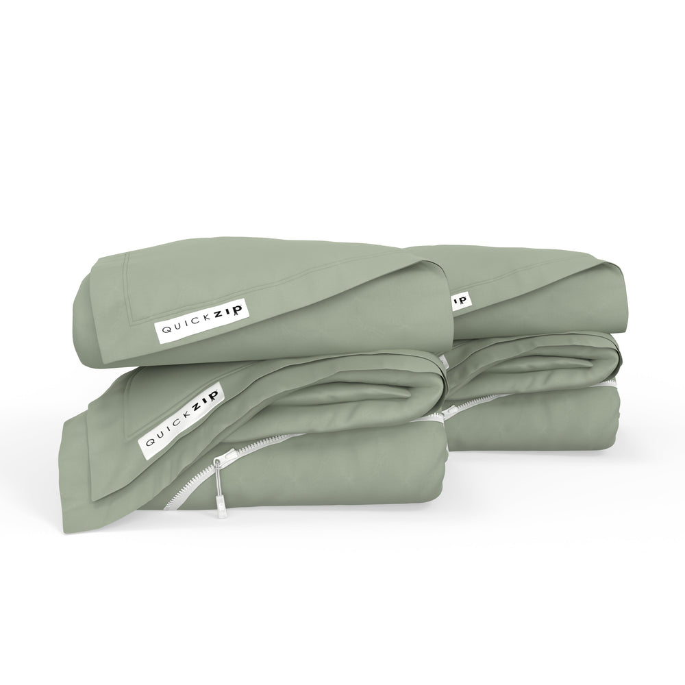 QuickZip Fitted Plus Spare Bundle - Percale