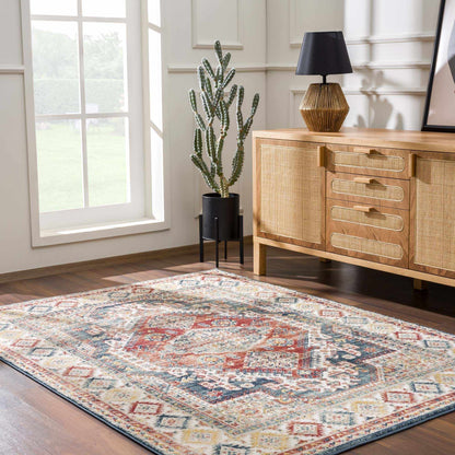 Brend Rust Medallion Area Rug - Clearance Rug Sale - Quahog Bay Bedding