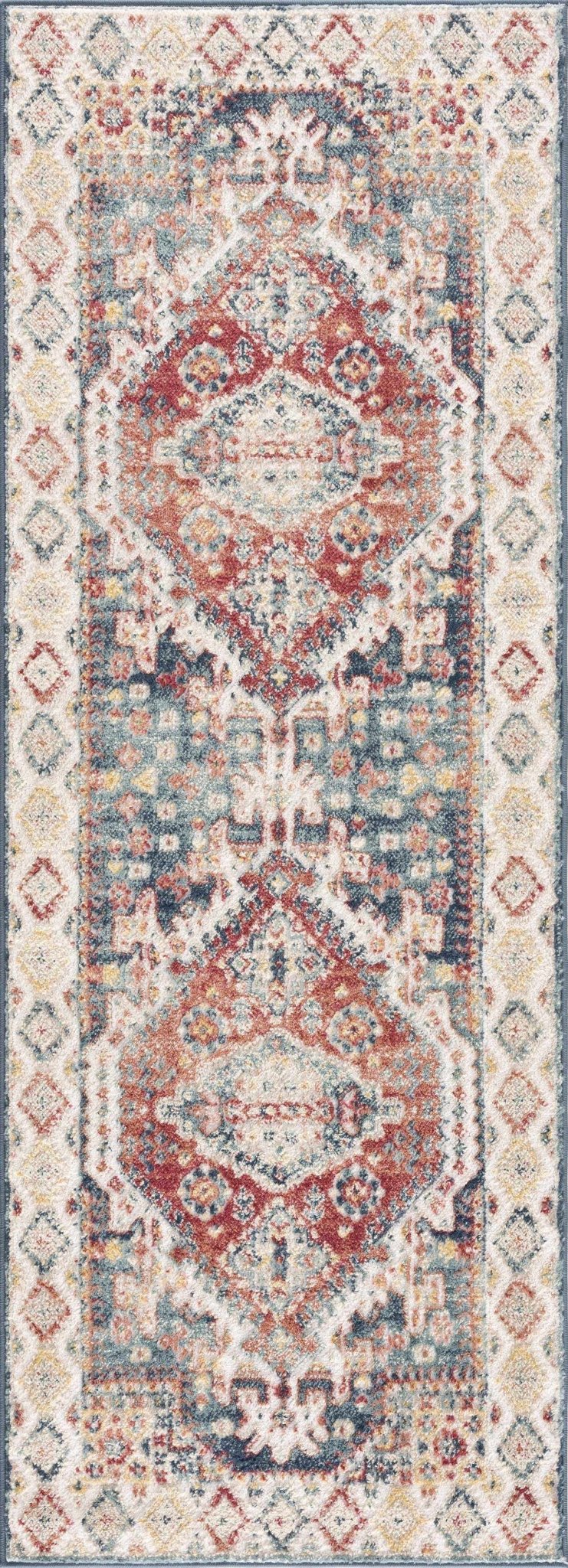 Brend Rust Medallion Area Rug - Clearance Rug Sale - Quahog Bay Bedding