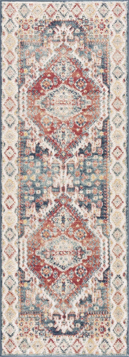 Brend Rust Medallion Area Rug - Clearance Rug Sale - Quahog Bay Bedding
