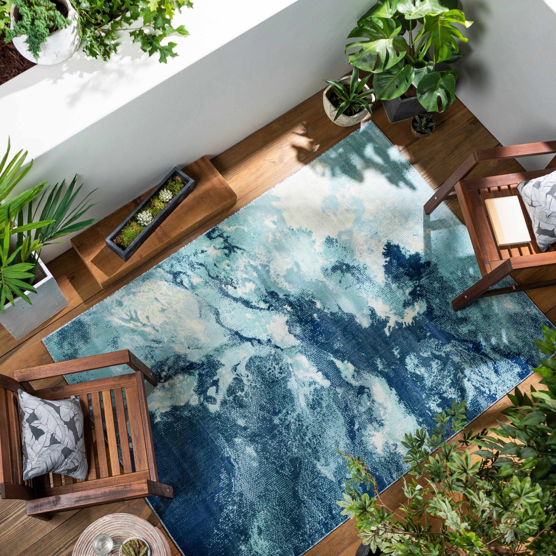 Bright Sky Indoor/Outdoor Rug - Quahog Bay Bedding