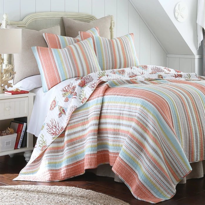 Brighton Coastal Quilt Set - Quahog Bay Bedding