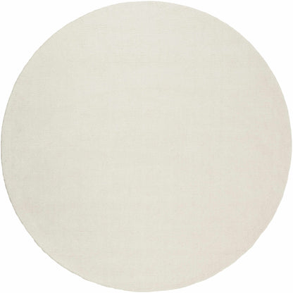 Brockton Solid Light Beige Wool Rug