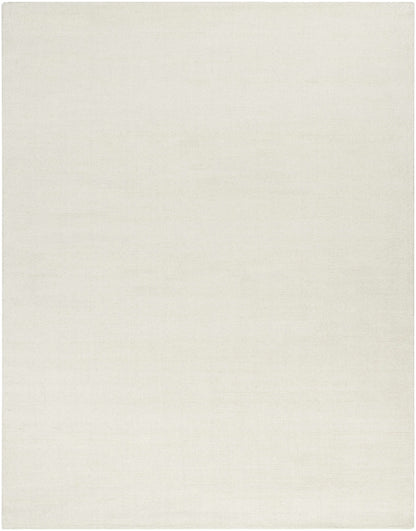 Brockton Solid Light Beige Wool Rug