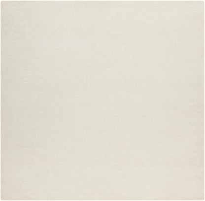 Brockton Solid Light Beige Wool Rug