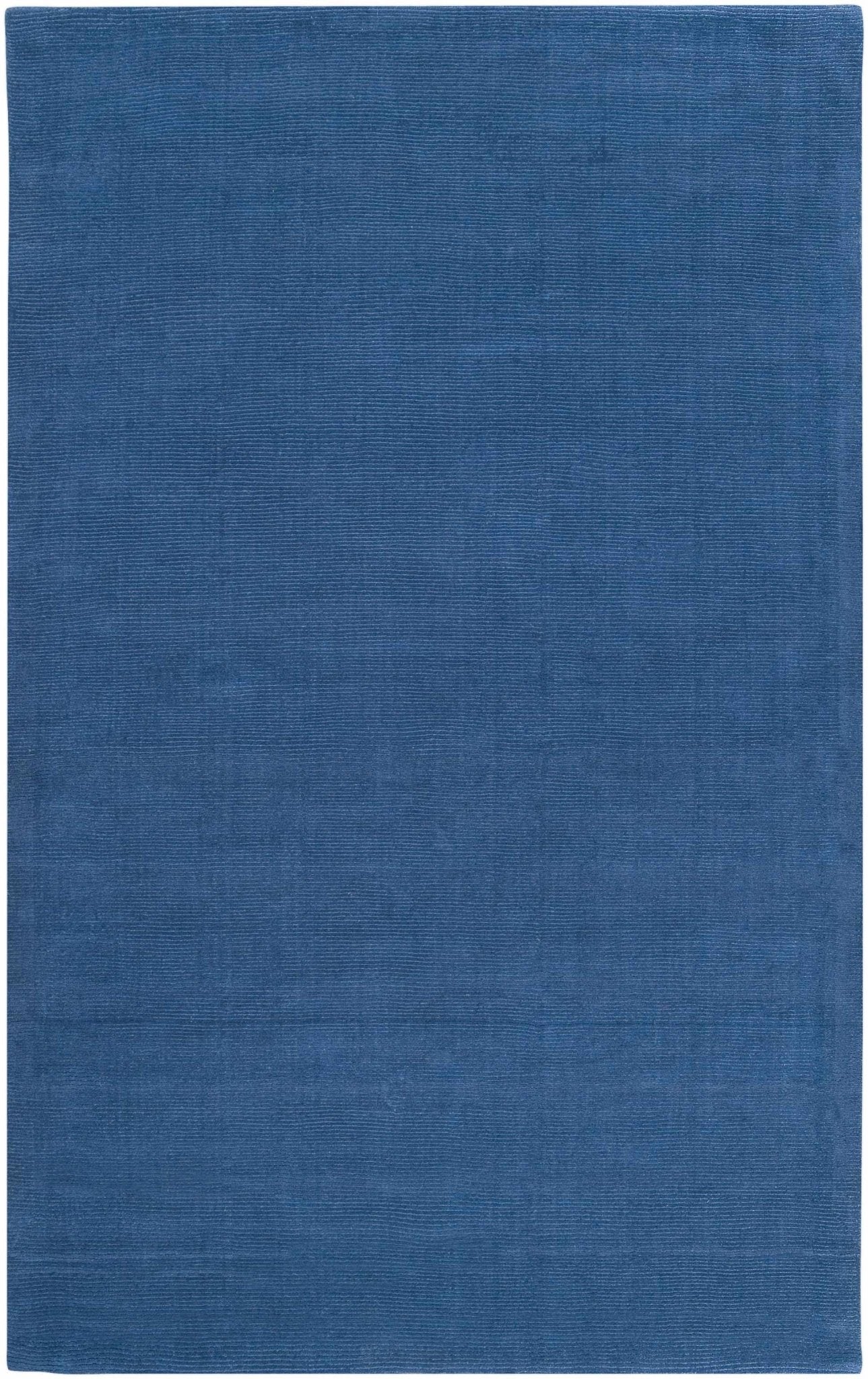 Brockton Solid Blue Wool Rug - Quahog Bay Bedding