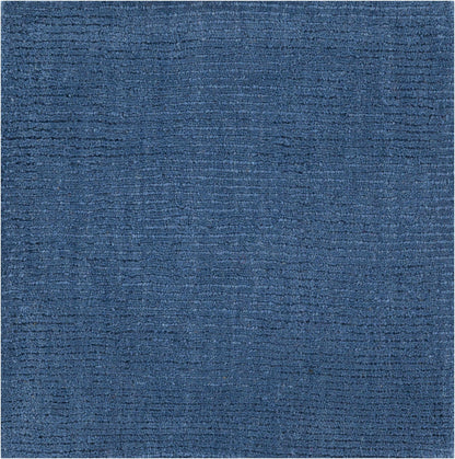 Brockton Solid Blue Wool Rug - Quahog Bay Bedding