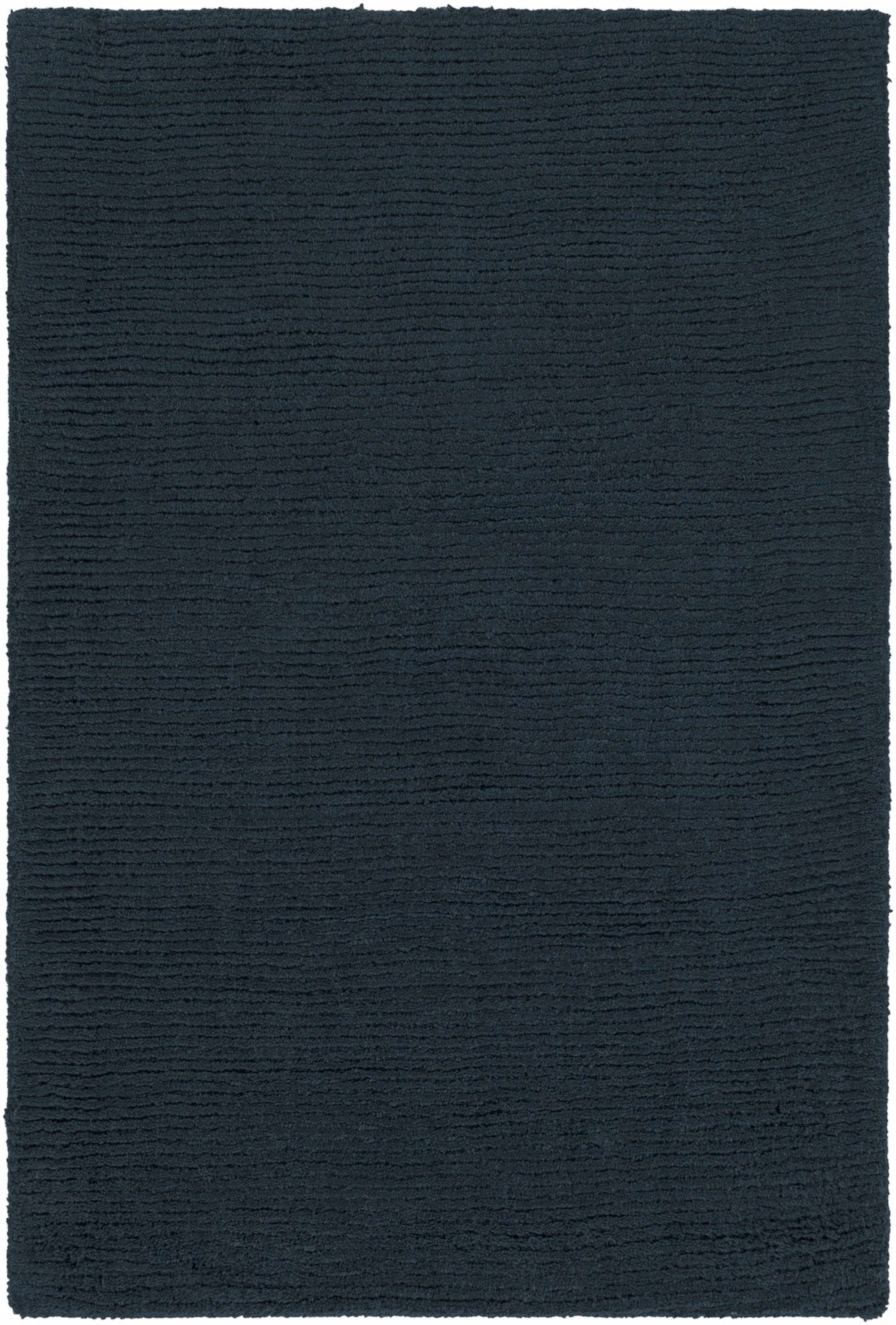Brockton Solid Dark Blue Wool Rug - Quahog Bay Bedding