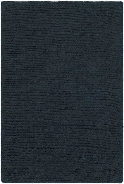 Brockton Solid Dark Blue Wool Rug - Quahog Bay Bedding