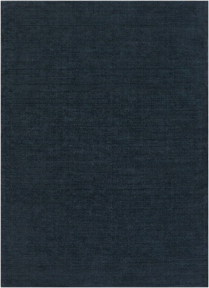 Brockton Solid Dark Blue Wool Rug - Quahog Bay Bedding