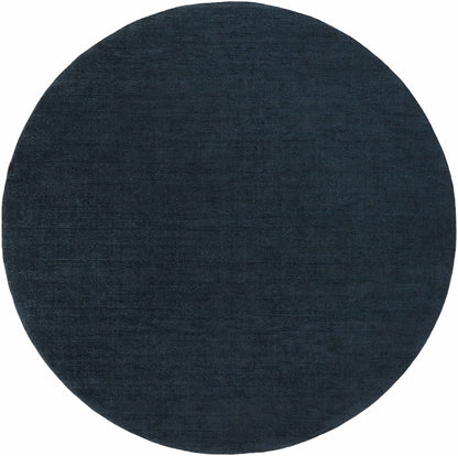 Brockton Solid Dark Blue Wool Rug - Quahog Bay Bedding