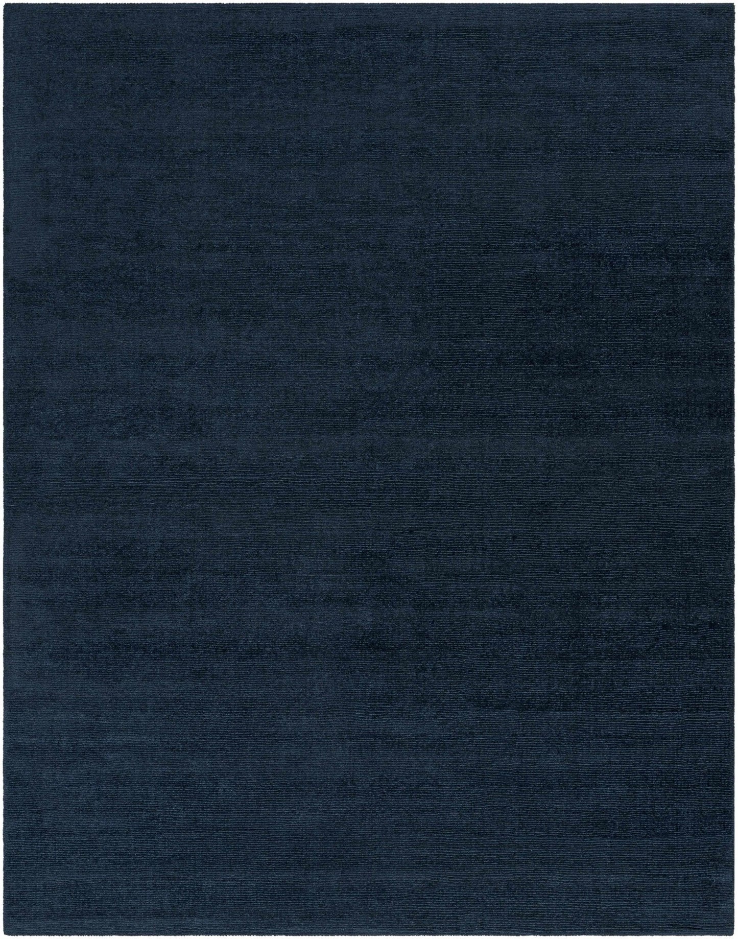 Brockton Solid Dark Blue Wool Rug - Quahog Bay Bedding
