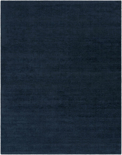 Brockton Solid Dark Blue Wool Rug - Quahog Bay Bedding
