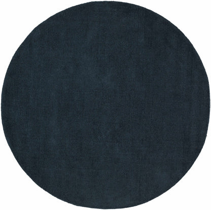 Brockton Solid Dark Blue Wool Rug - Quahog Bay Bedding