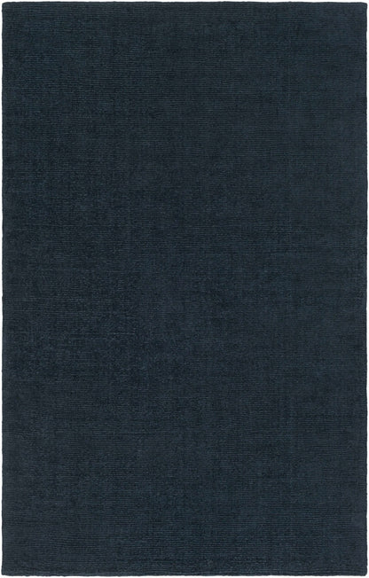 Brockton Solid Dark Blue Wool Rug - Quahog Bay Bedding